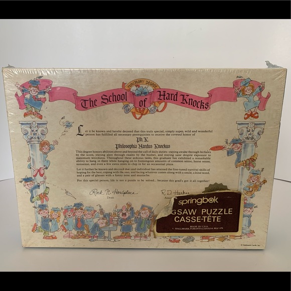 Vintage Puzzle The School Of Hard Knocks - Picture 4 of 9